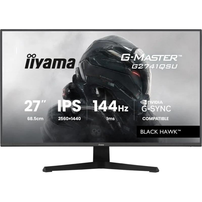 iiyama G-MASTER G2741QSU-B1 écran plat de PC 68,6 cm (27") 2560 x 1440 pixels 4K Ultra HD QLED Noir