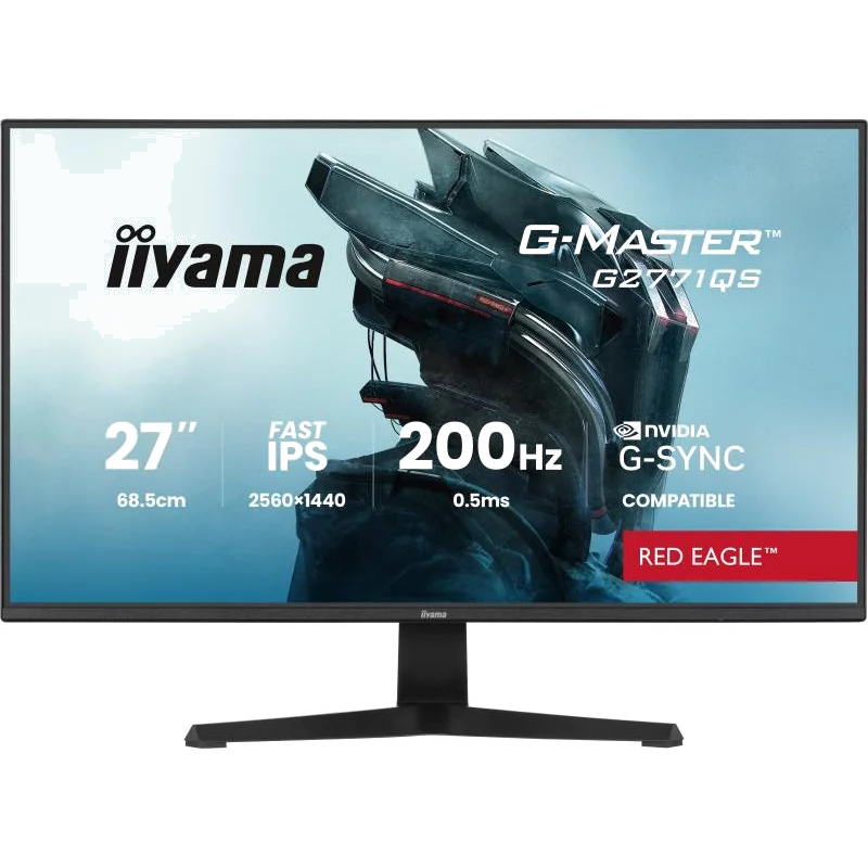 iiyama G-MASTER G2771QS-B1 écran plat de PC 68,6 cm (27") 2560 x 1440 pixels Wide Quad HD Noir