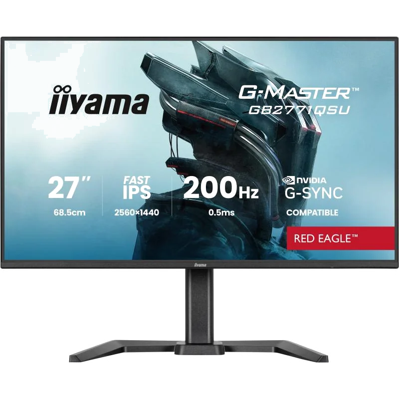 iiyama G-MASTER GB2771QSU-B1 écran plat de PC 68,6 cm (27") 2560 x 1440 pixels Wide Quad HD Noir