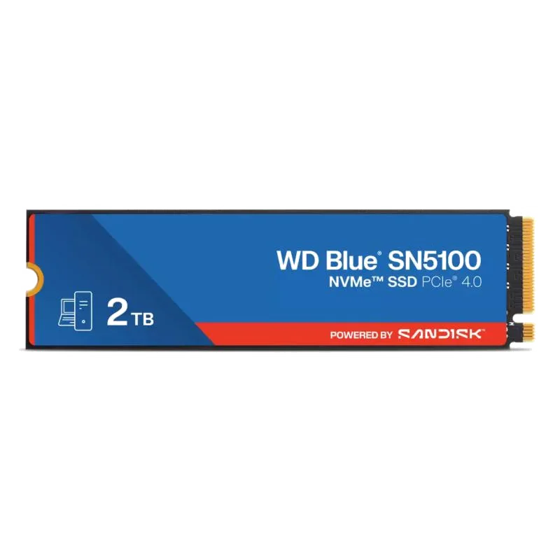 SSD NVMe M.2 PCIe 4.0 WD Blue SN5100 2To - Performances Élevées