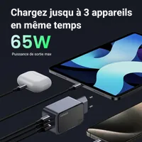 Ugreen Nexode Air 65W - Chargeur Mural USB + 2x USB-C Gris - 4