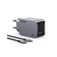 Ugreen 25871 chargeur d'appareils mobiles Universel Gris Secteur Charge rapide Intérieure