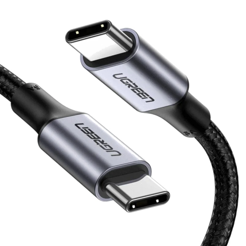 Ugreen 70427 - Câble USB-C vers USB-C 1m Noir/Argent