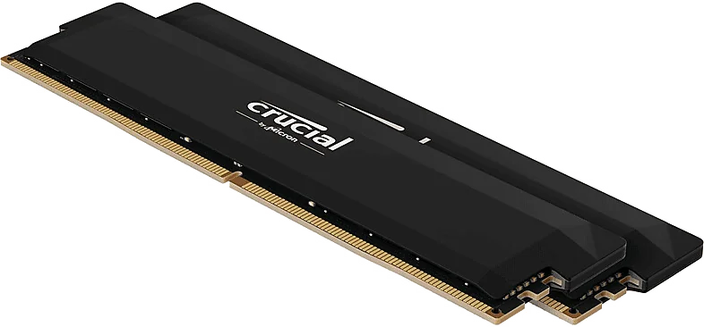 Barrette Mémoire Crucial Pro DDR5 16Go 6400MHz CL38 - Noir (Tray)