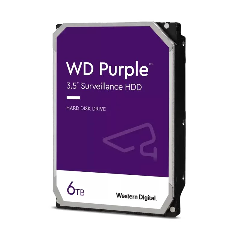 Disque Dur Interne Western Digital Purple 6 To SATA III 5400 tr/min 256 Mo