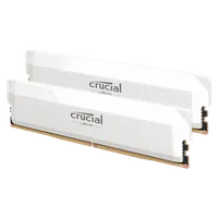 Barrette mémoire 16Go DIMM DDR5 Crucial Pro OC 6400MHz (Blanc) Version OEM (Tray)
