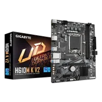 GIGABYTE H610M K V2 Carte mère - Processeurs Intel Core 14ᵉ génération, jusqu'à 5600 MHz DDR5, 1xPCIe 3.0 M.2, LAN 1GbE, USB 3.2 Gen 1 - 1