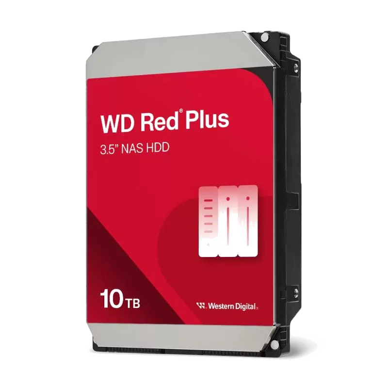 Disque Dur Interne Western Digital Red Plus 10 To 7200 tr/min SATA III 3.5"