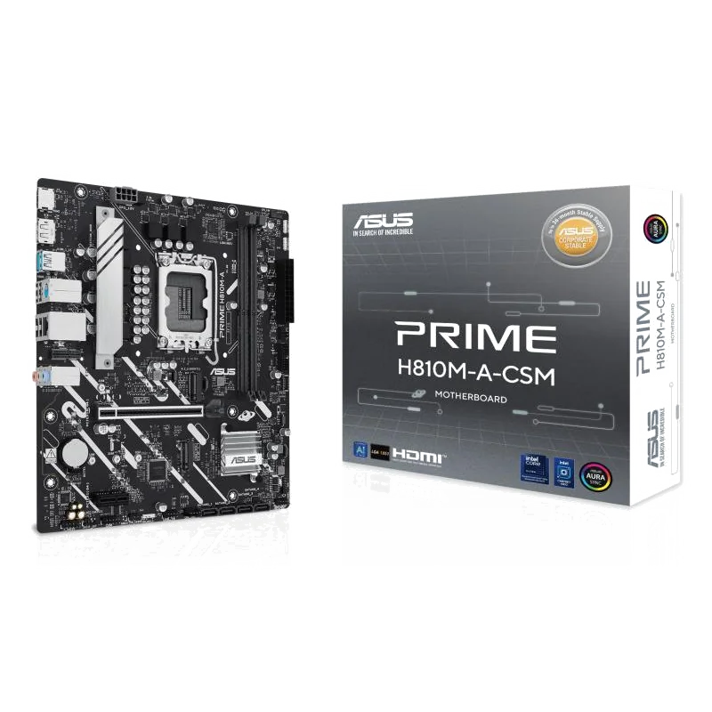 ASUS PRIME H810M-A-CSM Intel H810 LGA 1851 (Socket V1) micro ATX