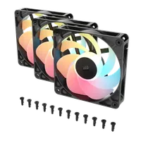 Pack de 3 Ventilateurs Corsair RS120 ARGB 120mm PWM Noir - 3