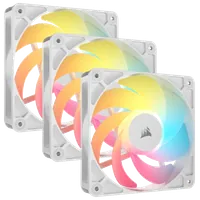 Pack 3 Ventilateurs Corsair RS120 ARGB 120mm Blanc PWM - 1