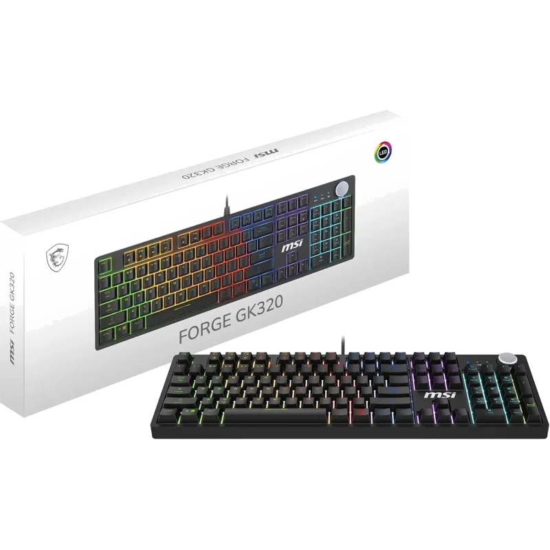 Clavier Gamer Mécanique MSI FORGE GK320 RED FR - AZERTY RGB