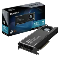 GIGABYTE Radeon PRO W7800 AI TOP 48G Carte Graphique - 48 Go GDDR6, 384 bits, PCI-E 4.0, 3 x DP 2.1, W7800 AI TOP 48G