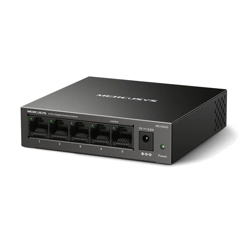 Switch de Bureau 5 Ports Gigabit Métallique - Plug & Play