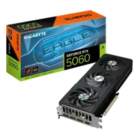 GIGABYTE GeForce RTX 5060 EAGLE MAX OC 8G Carte Graphique – 8 Go GDDR7, 128 bits, PCI-E 5.0, fréquence cœur 2550 MHz, 3 x DisplayPort, 1 x HDMI, NVIDIA DLSS 4, GV-N5060EAGLEMAX OC-8GD 1.0