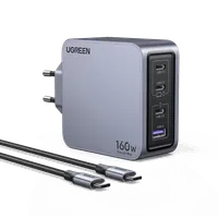 Ugreen Nexode Pro 160W GaN Charger with USB-C Cable Universel Noir, Gris Secteur Charge rapide Intérieure - 2