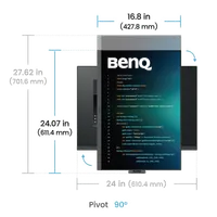 BenQ RD280UA écran plat de PC 71,6 cm (28.2") 3840 x 2560 pixels 4K Ultra HD Noir - 6