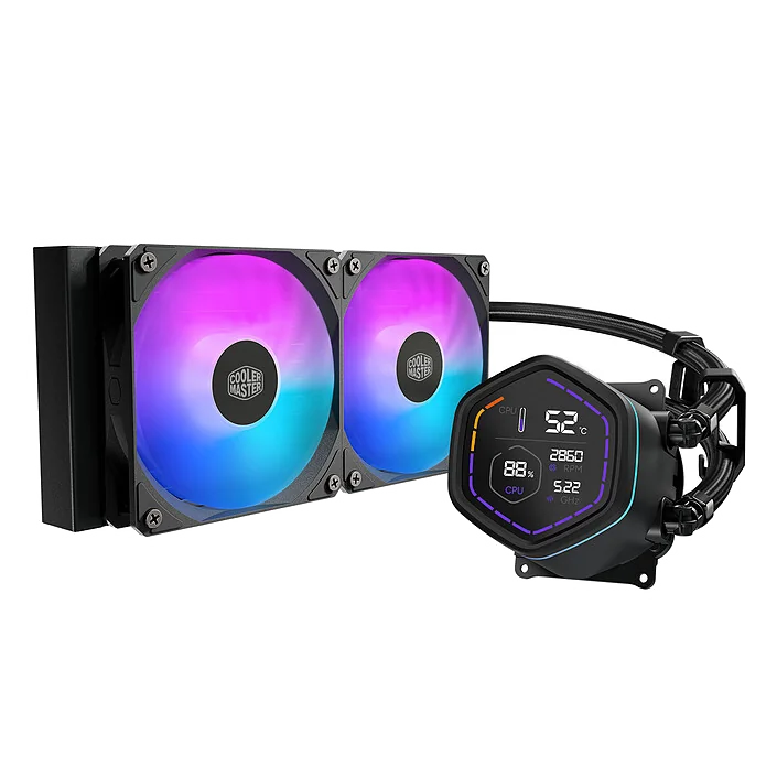 Kit Watercooling AIO Cooler Master MasterLiquid Core Nex Digital RGB - 240mm (Noir)
