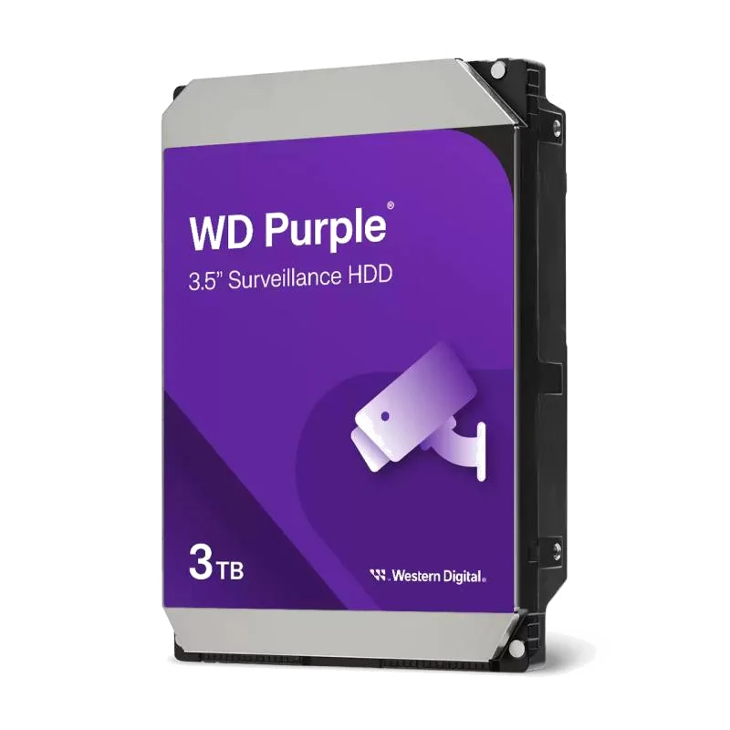 Disque Dur Interne Western Digital WD Purple 3 To pour Vidéosurveillance