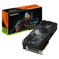 GIGABYTE GeForce RTX 5090 WINDFORCE 32G Carte Graphique - 32 Go GDDR7, 512 bits, PCI-E 5.0, 2407 MHz Core Clock, 3 x DP 2.1a, 1 x HDMI 2.1b, NVIDIA DLSS 4, GV-N5090WF3-32GD - 1
