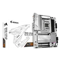 GIGABYTE B650 AORUS ELITE AX ICE Carte mère - Compatible avec les processeurs AMD Ryzen 9000, VRM numérique 12+2+2 phases, jusqu'à 8000 MHz DDR5 (OC), 1xPCIe 5.0 + 2xPCIe 4.0 M.2, Wi-Fi 6E, LAN 2.5GbE, USB 3.2 Gen 2x2 - 2