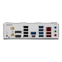 GIGABYTE B650 AORUS ELITE AX ICE Carte mère - Compatible avec les processeurs AMD Ryzen 9000, VRM numérique 12+2+2 phases, jusqu'à 8000 MHz DDR5 (OC), 1xPCIe 5.0 + 2xPCIe 4.0 M.2, Wi-Fi 6E, LAN 2.5GbE, USB 3.2 Gen 2x2 - 4