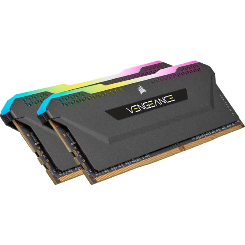 Kit Mémoire RAM Corsair Vengeance RGB PRO SL 16 Go (2x8 Go) DDR4 3200 MHz CL16 Noir