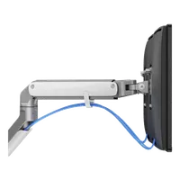 Support Écran Bureau FLEXEE Dual - Blanc - Pour 2 Écrans 32" - 3