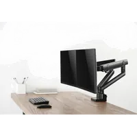 Support Écran Bureau FLEXEE Dual - Blanc - Pour 2 Écrans 32" - 4