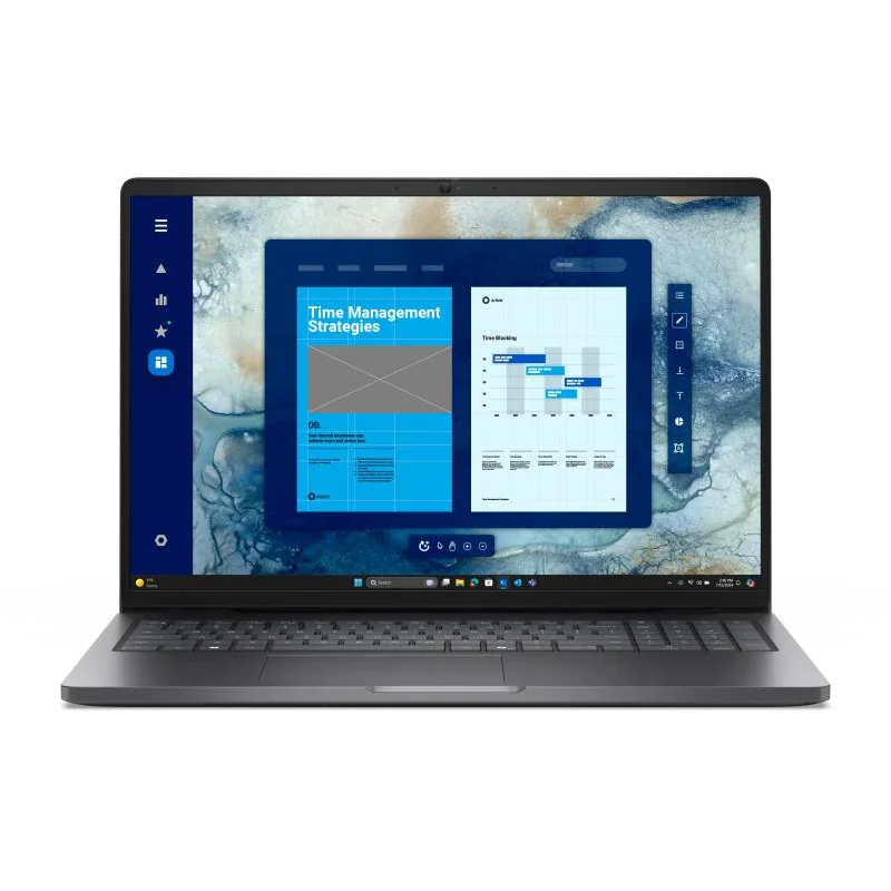 DELL Pro 16 PC16250 Intel Core 5 120U Ordinateur portable 40,6 cm (16") Full HD+ 8 Go DDR5-SDRAM 512 Go SSD Wi-Fi 6E (802.11ax) Windows 11 Pro Français Noir