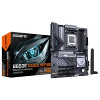GIGABYTE B650E EAGLE WIFI6E Carte Mère - Processeurs AMD Ryzen 9000 Series, VRM 8+2+2 phases, jusqu’à 8200MHz DDR5 (O.C), 1xPCIe 5.0 + 2xPCIe 4.0 M.2, LAN 2.5GbE, WIFI 6E, USB 3.2 Gen 2 - 2