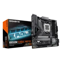 GIGABYTE B850M EAGLE WIFI6E Carte Mère - Processeurs AMD Ryzen Série 9000, VRM numérique 8+2+2 phases, jusqu’à 8200MHz DDR5 (OC), 1xPCIe 5.0 + 1xPCIe 4.0 M.2, Wi-Fi 6E, LAN 2.5GbE, USB 3.2 Gen 2 - 2