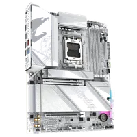 GIGABYTE X870 AORUS ELITE X3D ICE Carte Mère - Compatible avec processeurs AMD Ryzen 9000, VRM numérique 16+2+2 phases, jusqu’à 9000Hz DDR5 (OC), 2xPCIe 5.0 + 2xPCIe 4.0, Wi-Fi 7, LAN 2.5GbE, USB 4 - 3