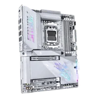 GIGABYTE X870E AORUS PRO X3D ICE Carte Mère – Prend en charge les processeurs AMD Ryzen 9000, VRM numérique 18+2+2 phases, jusqu’à 9000 Hz DDR5 (OC), 2 x PCIe 5.0 + 2 x PCIe 4.0, Wi-Fi 7, LAN 5 GbE, USB 4 - 3