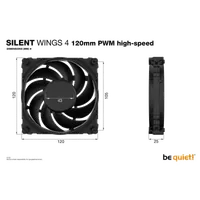 be quiet! Silent Wings 4 120 mm PWM | Ventilateur PC high-speed - 5