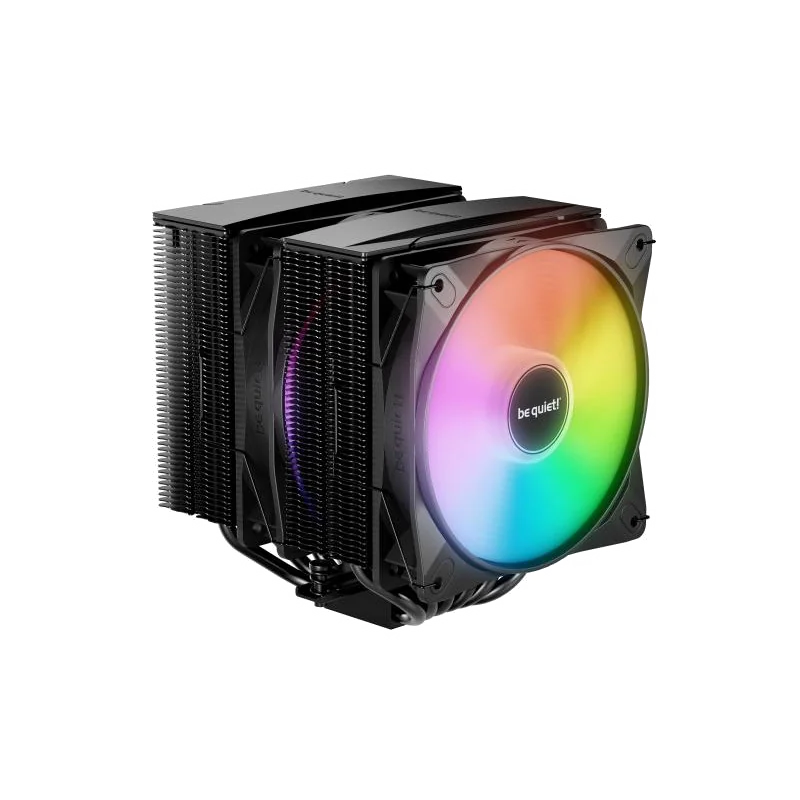 be quiet! PURE ROCK PRO 3 Black| Ventirad double tour, socket Intel et AMD, finition noire, ARGB