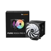 be quiet! PURE ROCK PRO 3 Black| Ventirad double tour, socket Intel et AMD, finition noire, ARGB - 5