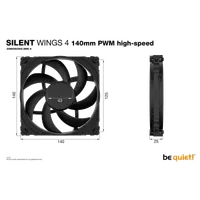 be quiet! Silent Wings 4 140 mm PWM | Ventilateur PC high-speed - 5