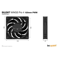 be quiet! Silent Wings Pro 4 120 mm PWM | Ventilateur PC - 6