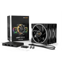 be quiet! Light Wings 120 mm PWM | Ventilateur PC ARGB, Pack de 3 - 5