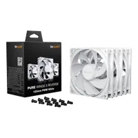 be quiet! Light Wings 120 mm PWM Reverse White | Ventilateur PC reverse noir | Pack de 3 - 3