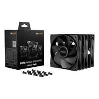 be quiet! Light Wings 120 mm PWM Reverse Black | Ventilateur PC reverse blanc | Pack de 3 - 3