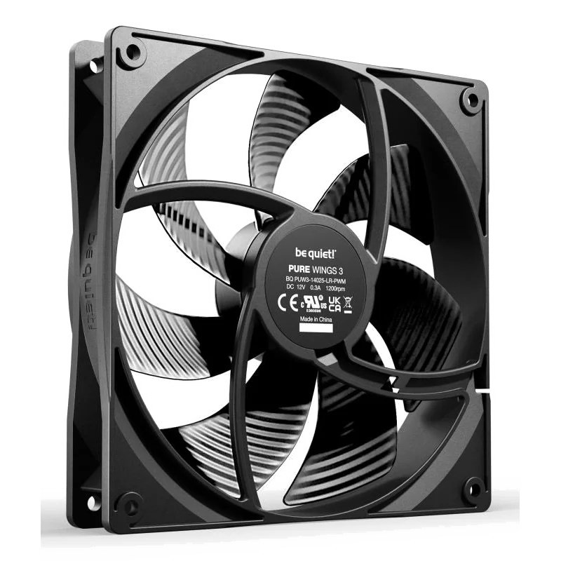 be quiet! Pure Wings 3 140 mm | Ventilateur PC silencieux | Pack de 3
