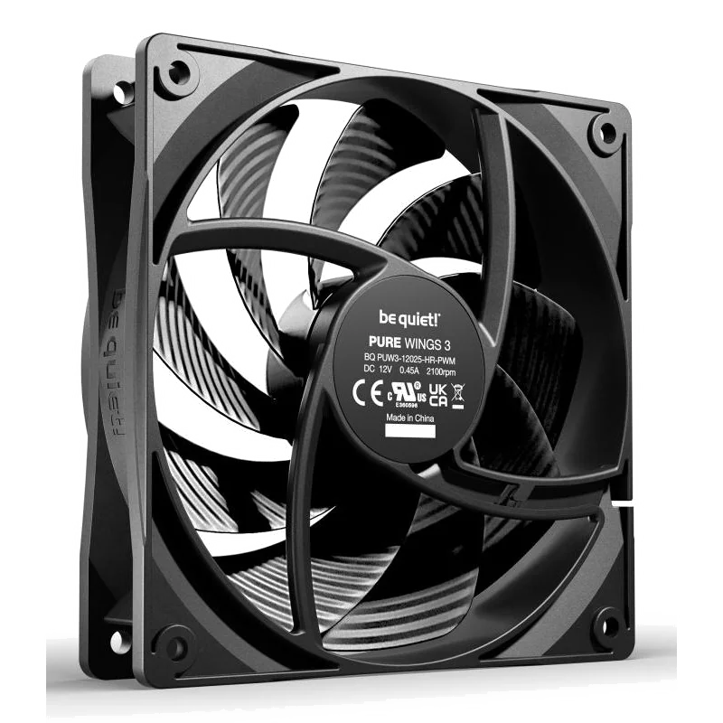 be quiet! Pure Wings 3 140 mm | Ventilateur PC silencieux high-speed | Pack de 3