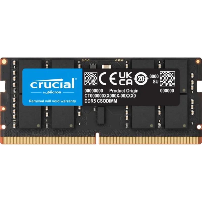 Crucial CT32G64C52CS5 module de mémoire 32 Go 1 x 32 Go DDR5 6400 MT/s 262-pin SO-DIMM
