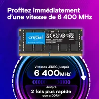 Crucial CT32G64C52CS5 module de mémoire 32 Go 1 x 32 Go DDR5 6400 MT/s 262-pin SO-DIMM - 2