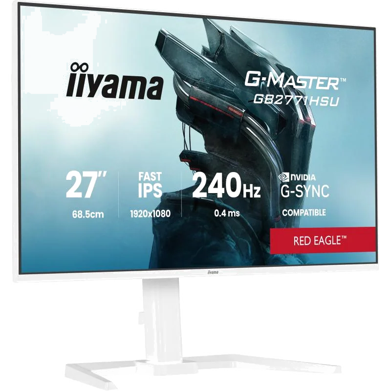 iiyama G-MASTER GB2771HSU-W1 écran plat de PC 68,6 cm (27") 1920 x 1080 pixels Blanc