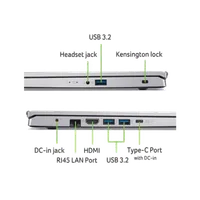 Acer Aspire Go 15 AG15-42P-R40H AMD Ryzen? 7 5825U Ordinateur portable 39,6 cm (15.6") Full HD 16 Go DDR4-SDRAM 512 Go SSD Wi-Fi 6 (802.11ax) Windows 11 Home Français Argent - 7