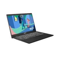 MSI Modern 14 C7M-427XFR AMD Ryzen™ 7 7730U Ordinateur portable 35,6 cm (14") Full HD 16 Go DDR4-SDRAM 512 Go SSD Wi-Fi 6E (802.11ax) DOS gratuit Noir - 1
