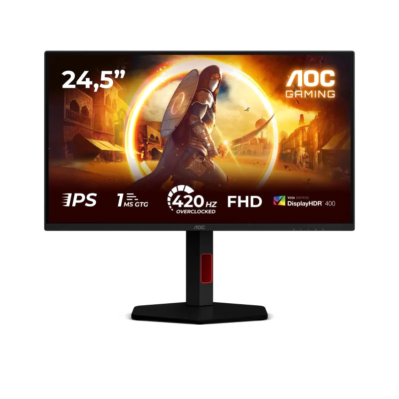 AOC G4 25G4KUR écran plat de PC 62,2 cm (24.5") 1920 x 1080 pixels Full HD LED Noir, Rouge